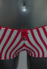 Boobs & Bloomers  Genica microfaser boxershort mt 152 kleur cerise met witte streepprint