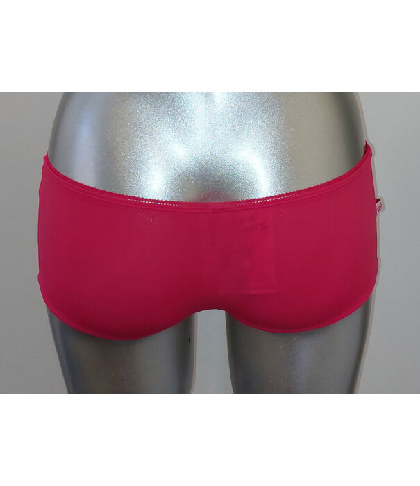 Boobs & Bloomers Boobs & Bloomers Genica microfaser boxershort mt 152 kleur cerise met witte streepprint