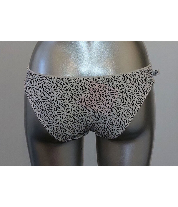 Boobs & Bloomers Boobs & Bloomers  Lani microfaser Bh zonder beugel,licht voorgevormd & bijpassende slip kleur ivoor met print animal