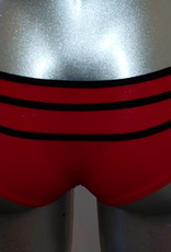 Sapph Twist heupboxer zwart bies rood of rood bies zwart mt S