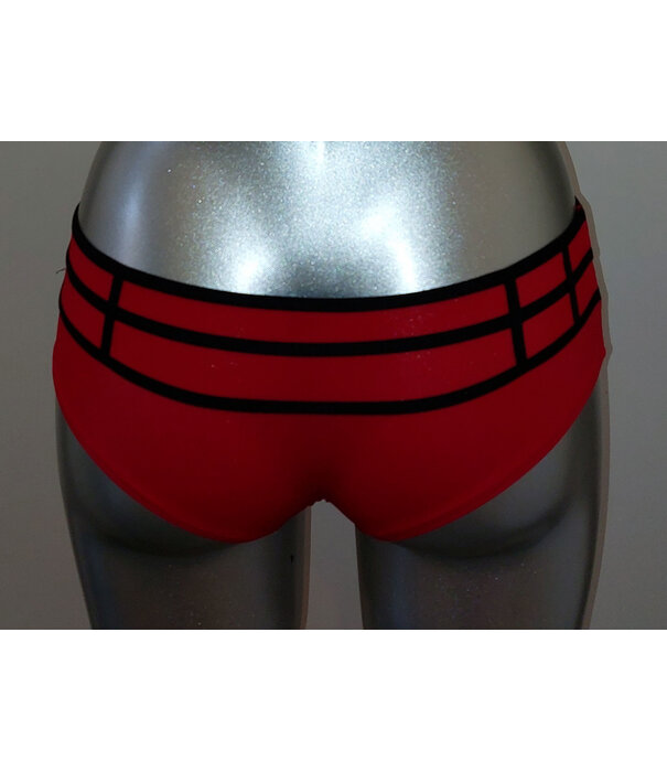 Sapph Sapph Twist heupboxer zwart bies rood of rood bies zwart mt S