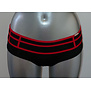 Sapph Twist heupboxer zwart bies rood of rood bies zwart mt S