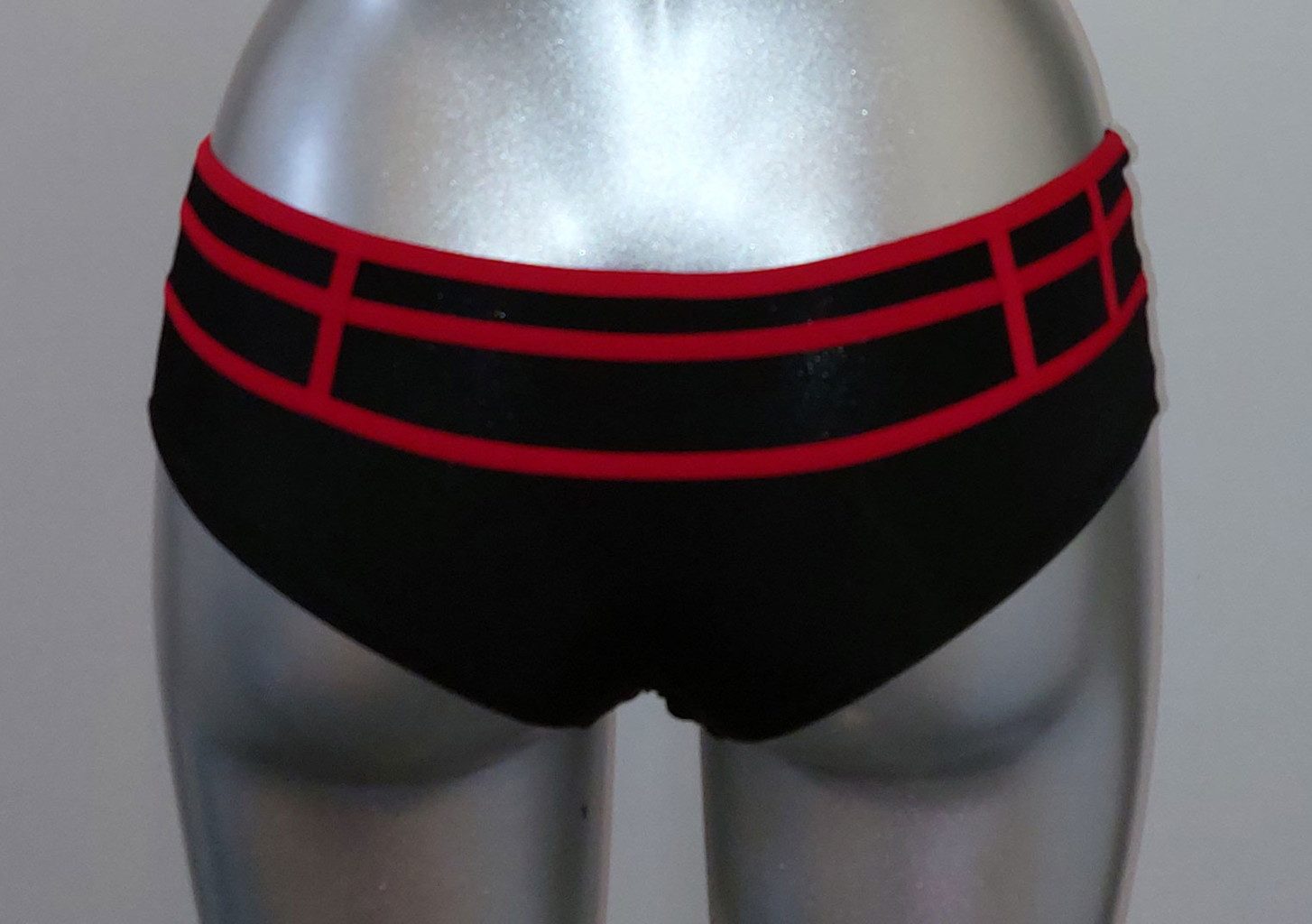 Sapph Sapph Twist heupboxer zwart bies rood of rood bies zwart mt S