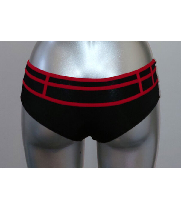 Sapph Sapph Twist heupboxer zwart bies rood of rood bies zwart mt S