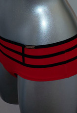 Sapph Sapph Twist heupboxer zwart bies rood of rood bies zwart mt S
