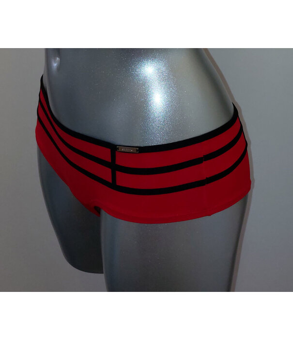 Sapph Sapph Twist heupboxer zwart bies rood of rood bies zwart mt S