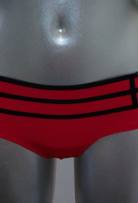 Sapph Twist heupboxer zwart bies rood of rood bies zwart mt S