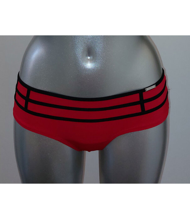 Sapph Sapph Twist heupboxer zwart bies rood of rood bies zwart mt S