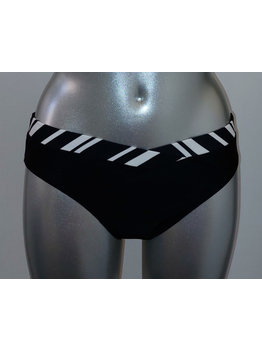 Amoena lingerie Andalusia bikinislip zwart met wit gecombineerd
