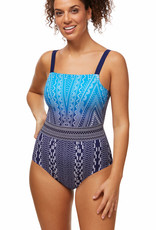 Amoena  Amoena Bohemian Chic Prothese Badpak Zonder Beugel – Hooggesloten & Boho Blue Tinten