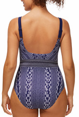 Amoena  Amoena Bohemian Chic Prothese Badpak Zonder Beugel – Hooggesloten & Boho Blue Tinten