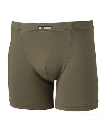 Boxershort  Daan microlong boxershort kleur kaki