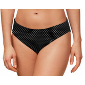 Romantic Downtown reversible bikinislip zwart print polkadots