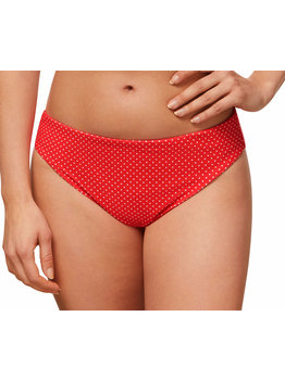 Amoena lingerie Romantic Downtown reversible bikinislip kleur hibiscus print polkadots