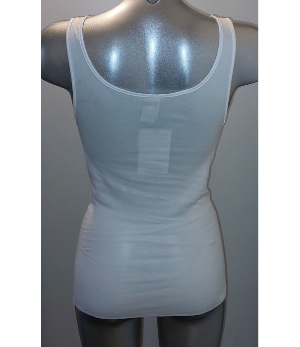 Nina von C Nina von C Jessy – hooggesloten katoenen top in wit met verfijnd kant – maten 38–50