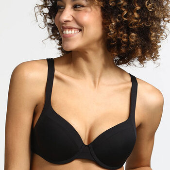 Dim Generous Invisible beugel Bh & lichte voorvorm kleur zwart