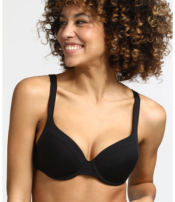 Dim  Dim Generous Invisible beugel Bh & lichte voorvorm kleur zwart