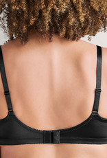 Amoena  Amoena Isabel Hoogsluitende Prothese Bh zonder Beugel – Elegant met Verfijnd Borduursel in Wit & Zwart