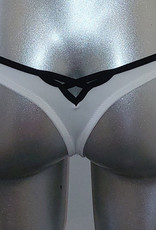 Sapph  Fortuny heupstring kleur wit met bies zwart mt S of M