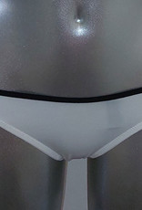 Sapph  Fortuny heupstring kleur wit met bies zwart mt S of M