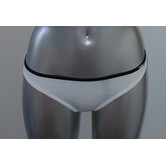 Sapph Fortuny heupstring kleur wit met bies zwart mt S of M