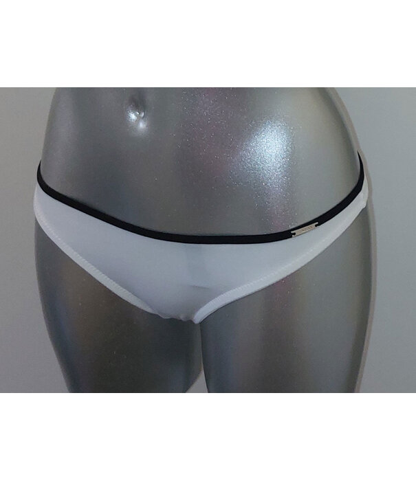 Sapph Sapph Fortuny heupstring kleur wit met bies zwart mt S of M