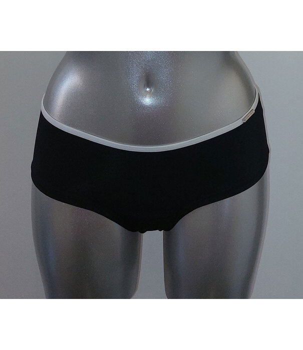 Sapph Sapph Fortuny microfaser boxer kleur zwart-bies wit of wit -bies zwart mt M of L