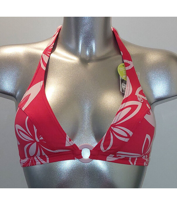 Banana Moon Banana Moon  Brenda Vally Halterbikinitop & boxershort de kleur cerise met kleur roze gecombineerd