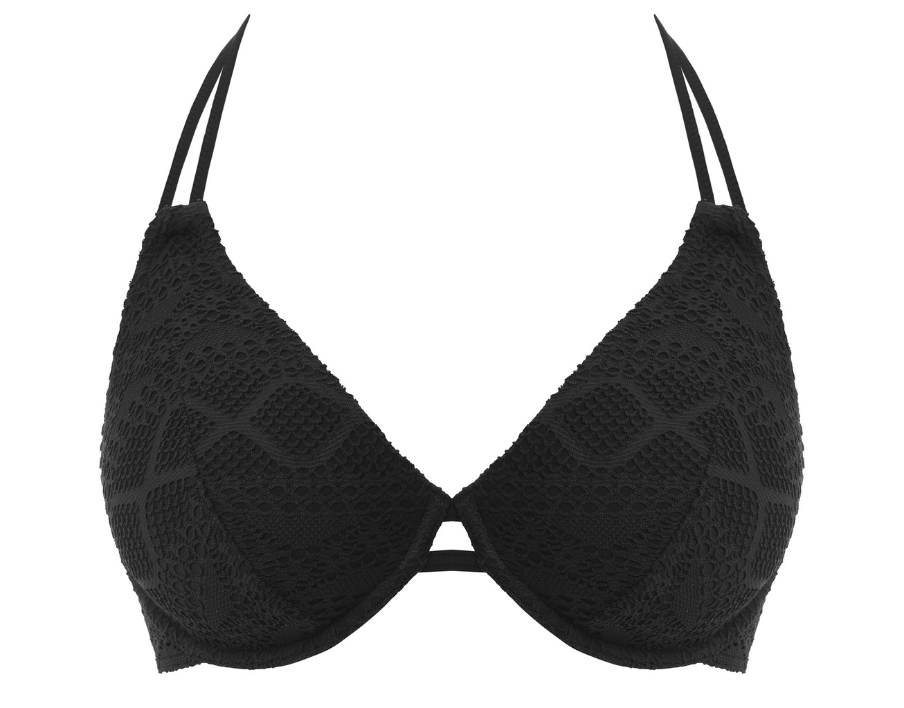 Freya Sundance  halter bikinitop met beugel kleur Zwart