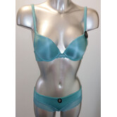 After Eden Janine Bh met beugel & lichte gelvulling in de cup mt B70 met gratis hipster mt S of M, kleur turkoois groen
