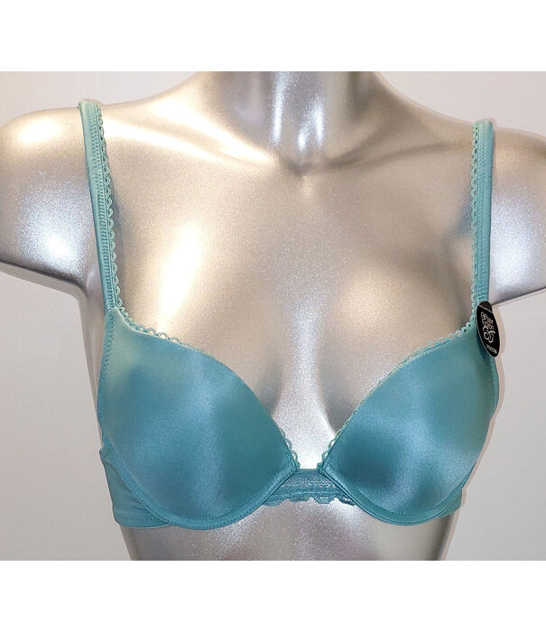 After Eden After Eden Janine Bh met beugel & lichte gelvulling in de cup mt B70 met gratis hipster mt S of M, kleur turkoois groen