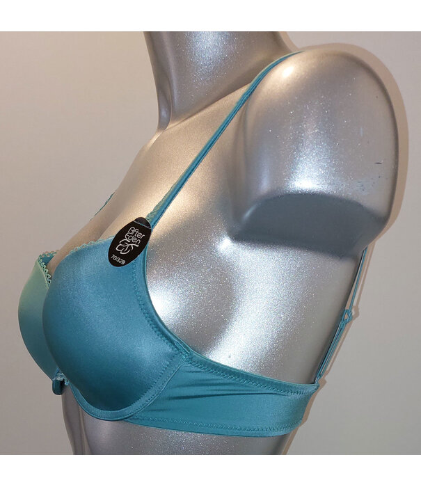 After Eden After Eden Janine Bh met beugel & lichte gelvulling in de cup mt B70 met gratis hipster mt S of M, kleur turkoois groen