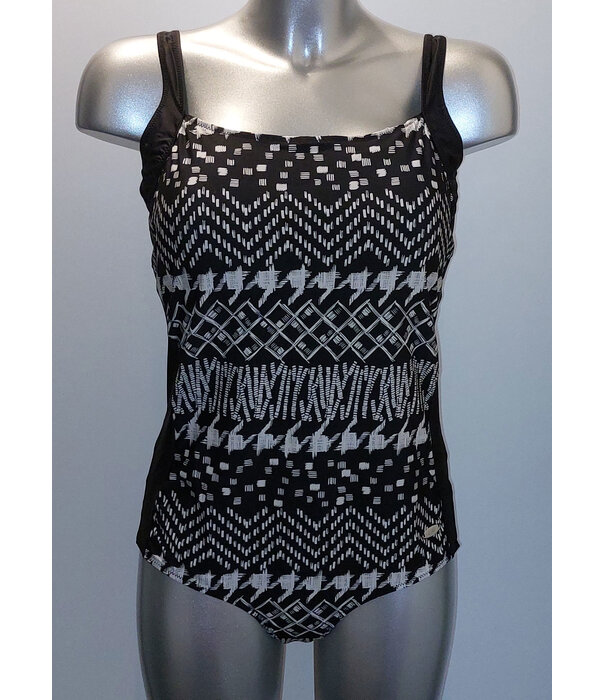 Susa Susa Yofreisy  prothese badpak zonder beugel kleur zwart met print wit