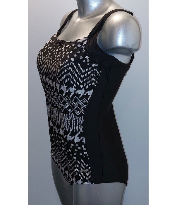 Susa Susa Yofreisy  prothese badpak zonder beugel kleur zwart met print wit