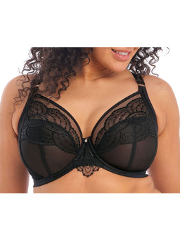 Elomi Priya luxeuze Plunge Bh met beugel & sidesupport kleur zwart