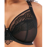 Elomi Priya luxeuze Plunge Bh met beugel & sidesupport kleur zwart
