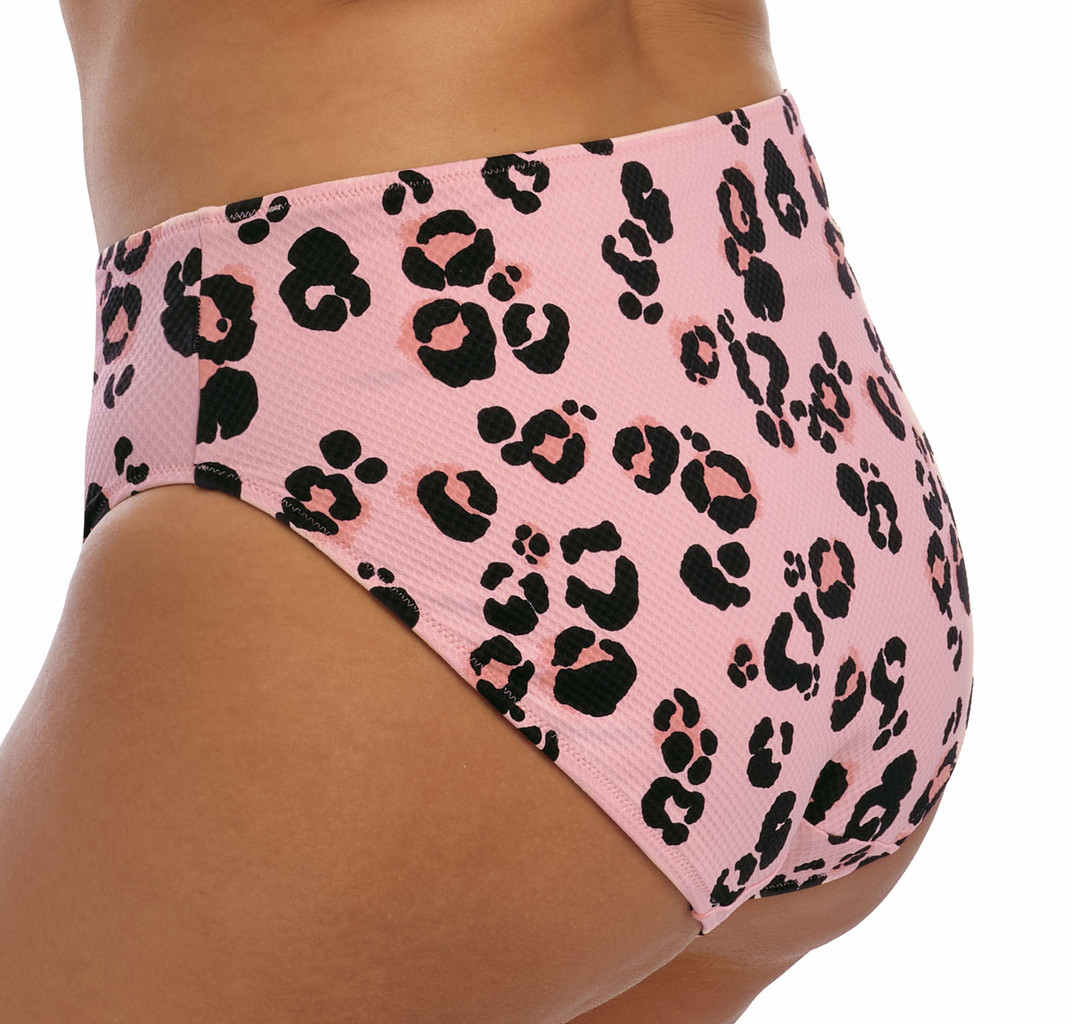 Elomi Kambuku bikinislip kleur pink met luipaardprint mt 44 of 46