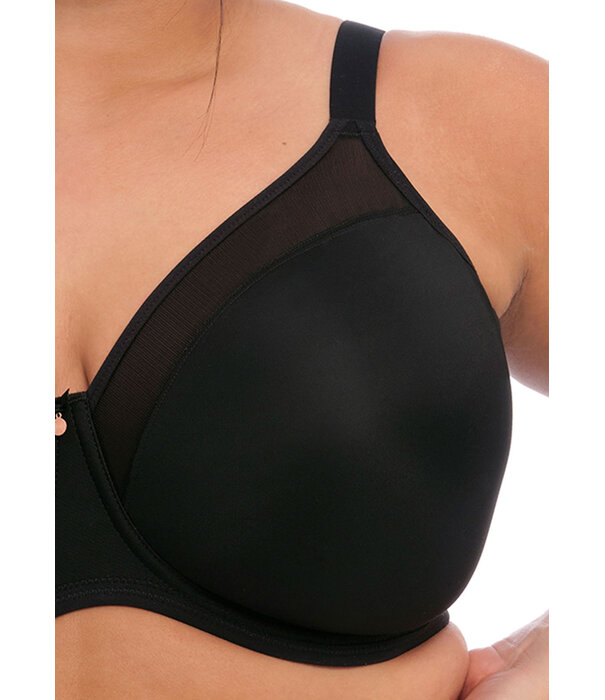 Elomi  Elomi Smooth – gladde naadloze T‑shirt bh met beugel voor een mooie, comfortabele pasvorm in kleur zwart