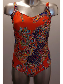 Susa Susa Melina prothese badpak zonder beugel kleur red Ibiza met print