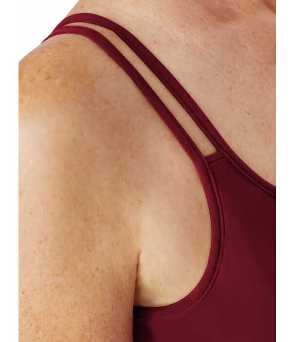 Amoena  Amoena Valletta Top Tibetan Red – Zachte TENCEL™ Modal prothese top zonder beugel
