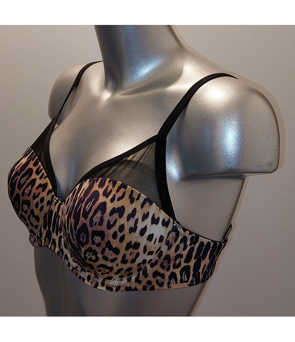 Sapph Sapph Glamorous beugel Bh met licht voorgevormde cup , kleur zwart print animal