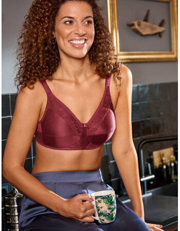 Amoena Nancy prothese bh tibetan red zonder beugel & CoolMax hoesjes