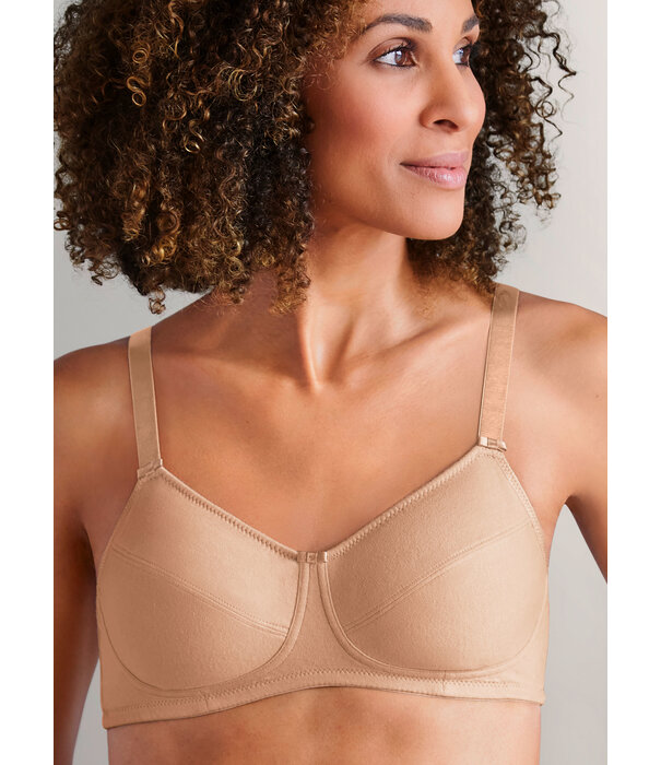 Amoena  Ruth Prothese Bh zonder beugel, de cups 100% katoen, in wit of huidkleur
