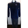 Lunatex Chase  stoere velours jongenspyjama kleur navy gecombineerd met kleur blue melee