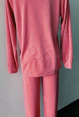 Lunatex Leach velours meisjes pyjama  kleur pink mt 152 of 176