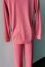 Lunatex Velours meisjes pyjama Leah kleur pink mt 152 of 176