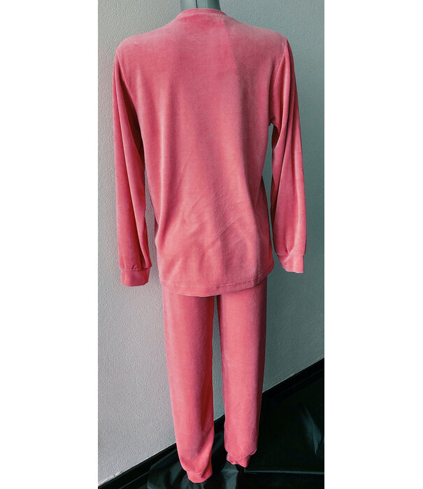 Lunatex Lunatex Leach velours meisjes pyjama  kleur pink mt 152 of 176