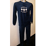 Lunatex  Victorino jongens velours pyjama kleur marineblauw mt 152