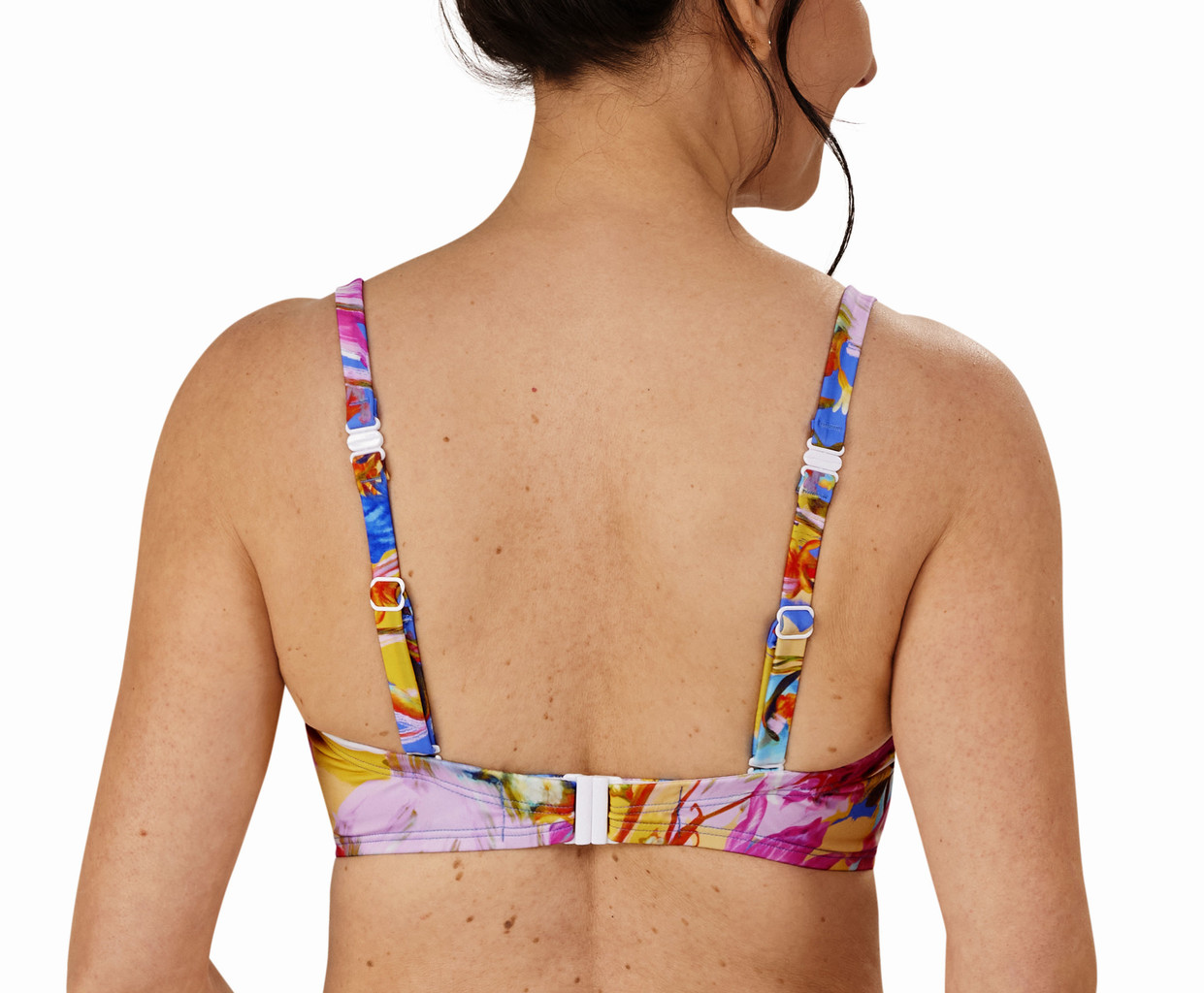 Amoena  Kuala Lumpur (Prothese) bikinitop zonder beugel, bandeau model met  frisse bloemenprint