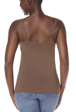Amoena  Amoena Valletta top mocha – zachte TENCEL™ Modal prothese top zonder beugel – €5 korting vanaf €39,95 en €15 korting vanaf €99,95